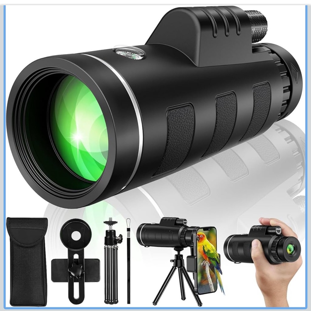 High-Performance Black Monocular Telescope